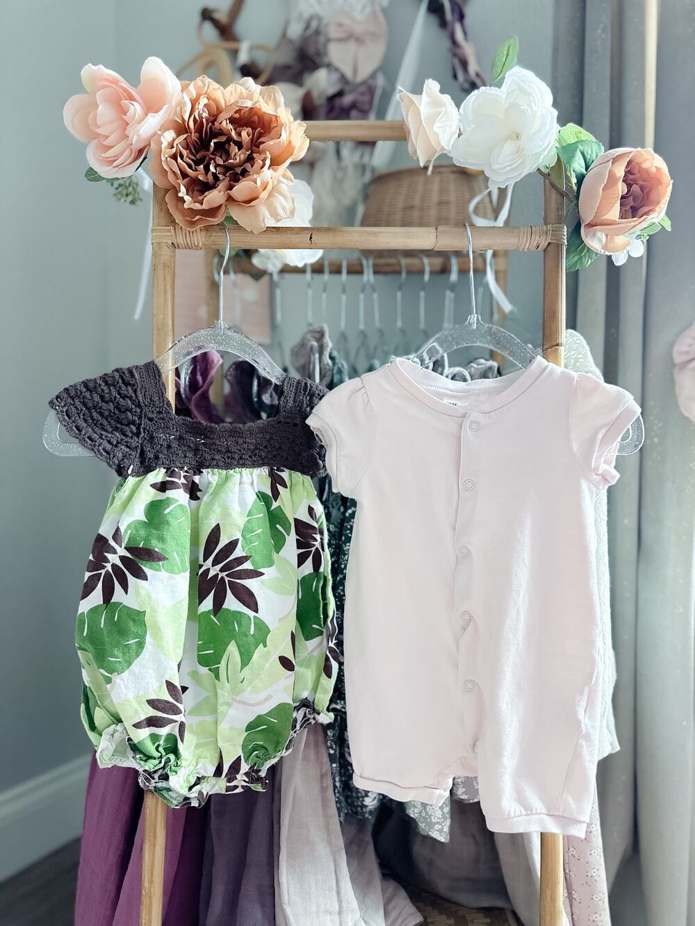Darling Lot Baby Gap Boho & Blush Pink Romper 3-6mths